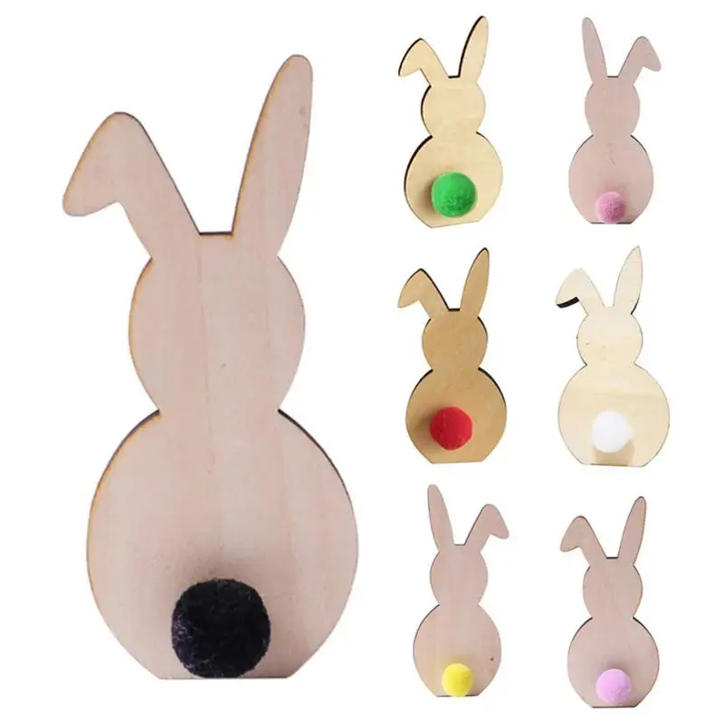 

Spring Easter Home Rabbit Decoration Small Size DIY Rabbit Ornament Holiday Decoration Environmentally Friendly Fast Delivery