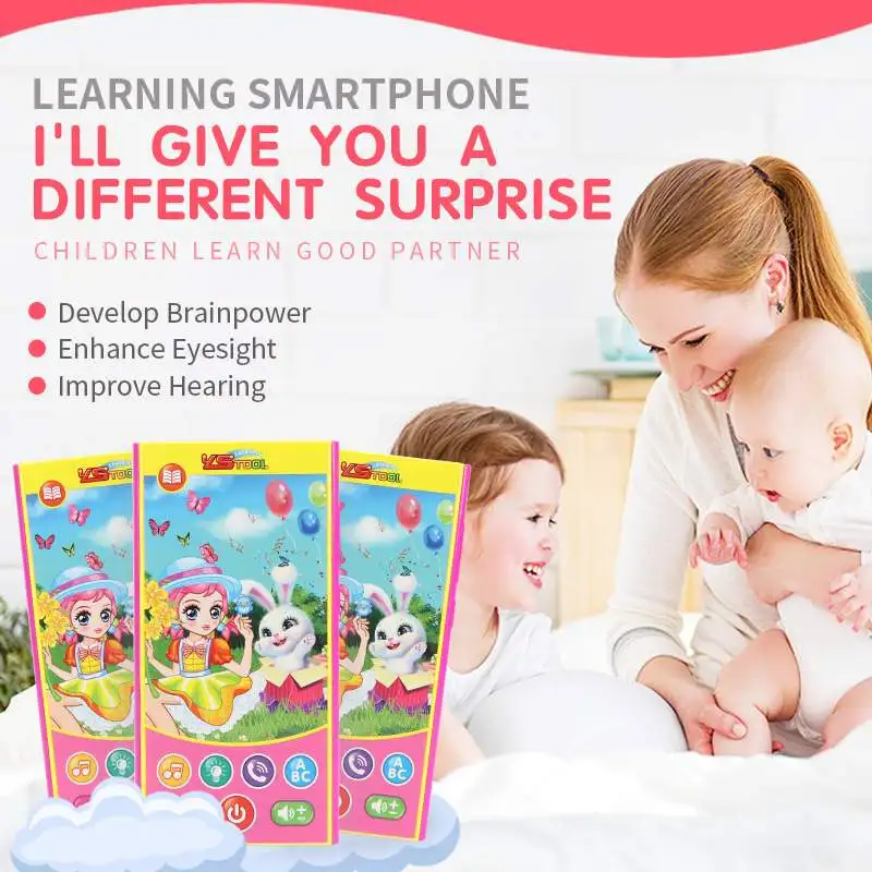 

Multi-functional Learning Machine Girl And Rabbits Cartoon Characters Rich Contents Colorful With Light Kids Educational Toy