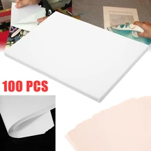 100 шт. белый A4 термо переводная бумага, железо-на Бумага для футболок для струйной печати светильник из ткани