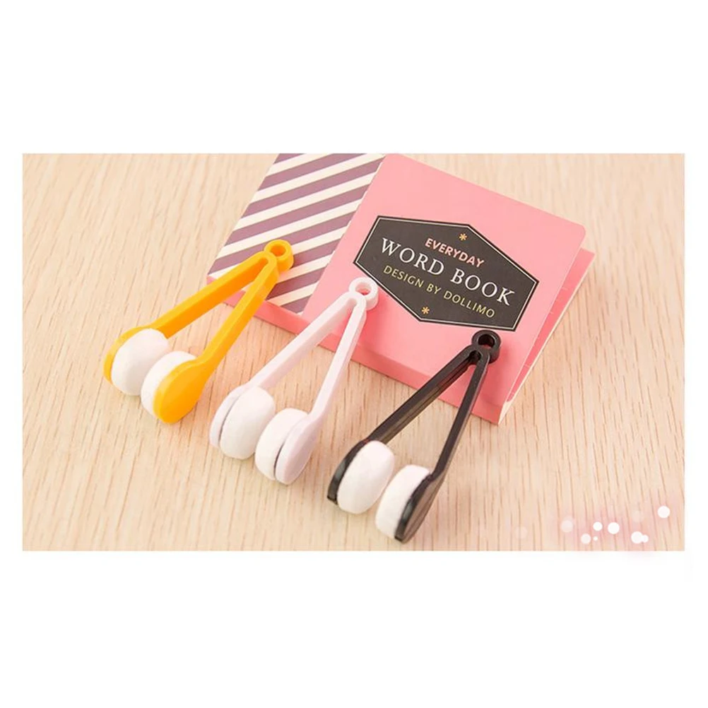 3 Pcs Mini Sun Glasses Eyeglass Microfiber Spectacles Cleaner Soft Brush Cleaning Tool Mini Microfiber Glasses Eyeglasses Cleaner Cleaning Clip Random Color