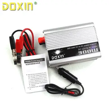 

DOXIN 300W DC to AC power inverter Car Truck Boat DC 12V 24V to AC 220V Power USB Car Inverter Converter Universal