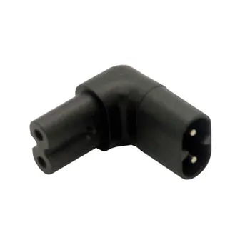 

CYSM Figure 8 IEC 320 C7 to C8 90 Degree Up Down Angled Right Angle AC Power Adapter Extension