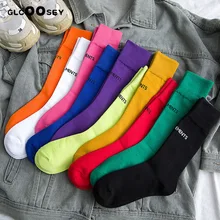 Новые Брендовые женские носки, высокие носки с надписью «Париж», хлопковые цветные женские носки в стиле Харадзюку