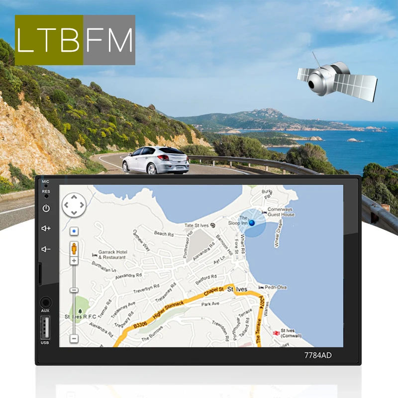 LTBFM 7 ''hd сенсорный экран 2 Din Автомобильный автомагнитола gps навигация Bluetooth FM wifi Авто Аудио Авторадио Android автомобильный аудио плеер стерео