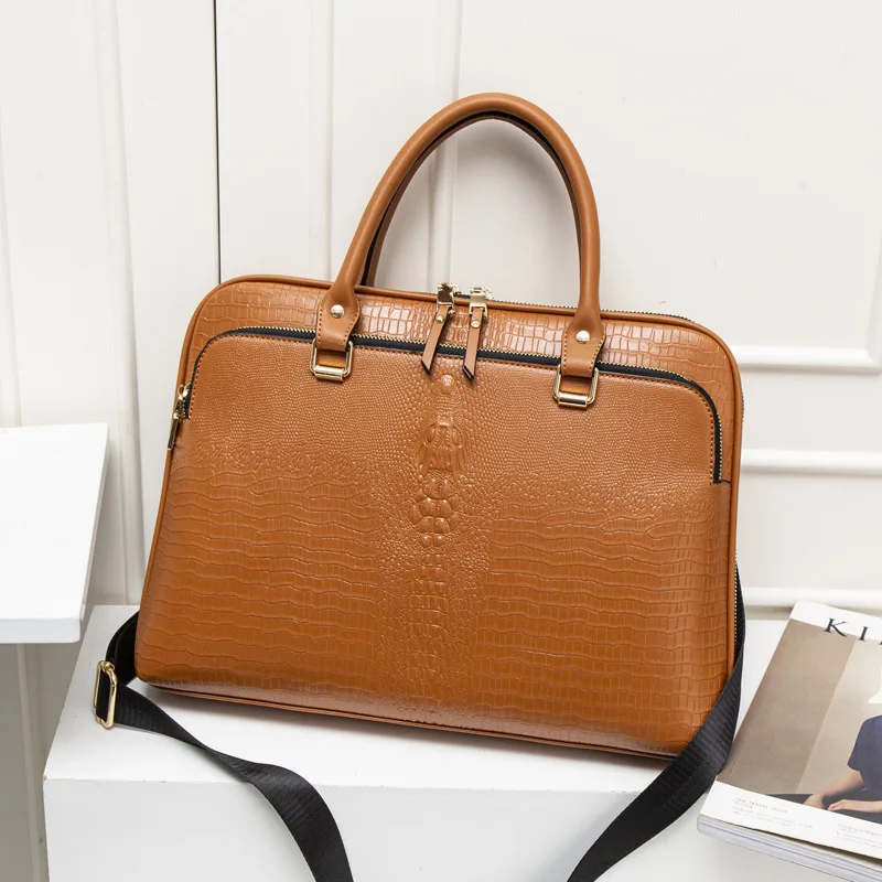 الأعمال المرأة حقيبة حقيبة امرأة الجلود حقيبة يد للحاسوب المحمول العمل مكتب السيدات Crossbody حقائب للنساء حقائب الكمبيوتر 14 بوصة