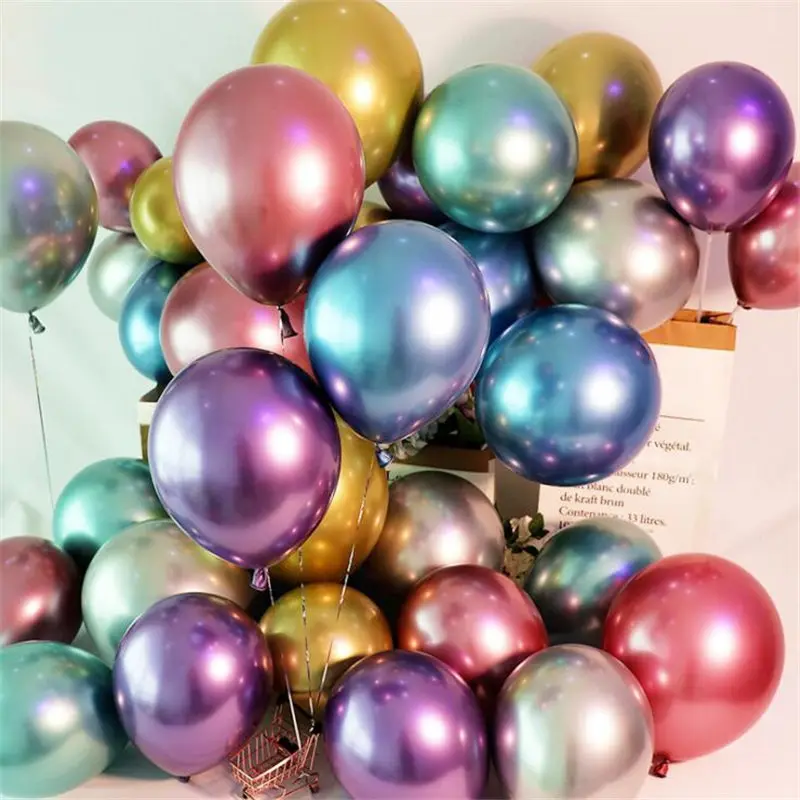 

10pcs/lot Metallic Color Balloon Girl Birthday Party Wedding 12inch Luxuriant Ballon Graduation Baby Shower Balloon Decor Supply