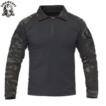 Мужская Тактическая Военная униформа для страйкбола армии США, камуфляжные рубашки с длинным рукавом, одежда для охоты