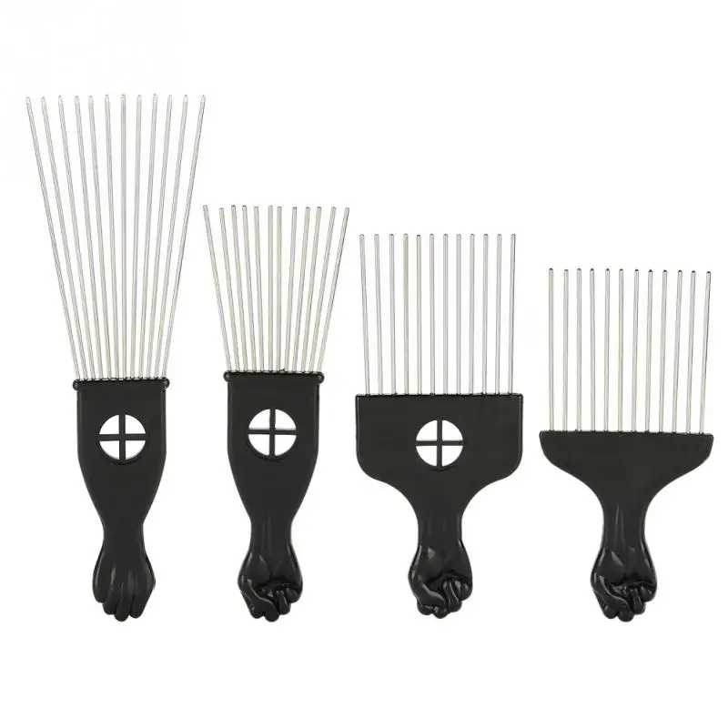 

Salon Use Black Metal American Pick Comb Hair Combs Fork Comb Hair Dying Straightening Curling For Hairdressing Styling Tool