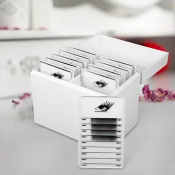 

Eyelash Storage Box 10 Layers Makeup Organizer False Eyelashes Glue Pallet Holder Grafting Eyelashes Extension Makeup Tool