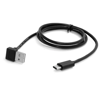 

Chenyang USB 2.0 90 Degree Up & Down Angled to USB-C USB 3.1 Type C Data Cable for Mac book & Tablet & Cell Phone & Hard Disk Drive 50cm
