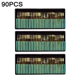 90 шт./компл. алмаз шип зубило дрель комплект для гравировки вырезка роторный инструмент аксессуар