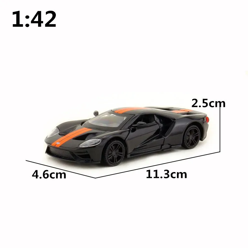 Масштаб 1:42/литая Игрушечная модель/2017 Ford GT/гоночный автомобиль Super
