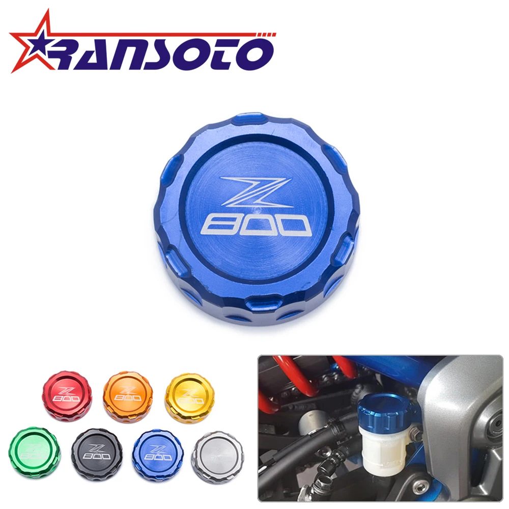 

RANSOTO Hot sale For KAWASAKI Z800 Z 800 Motorcycle Accessories Rear Brake Fluid Reservoir Cap Oil Cap with logo