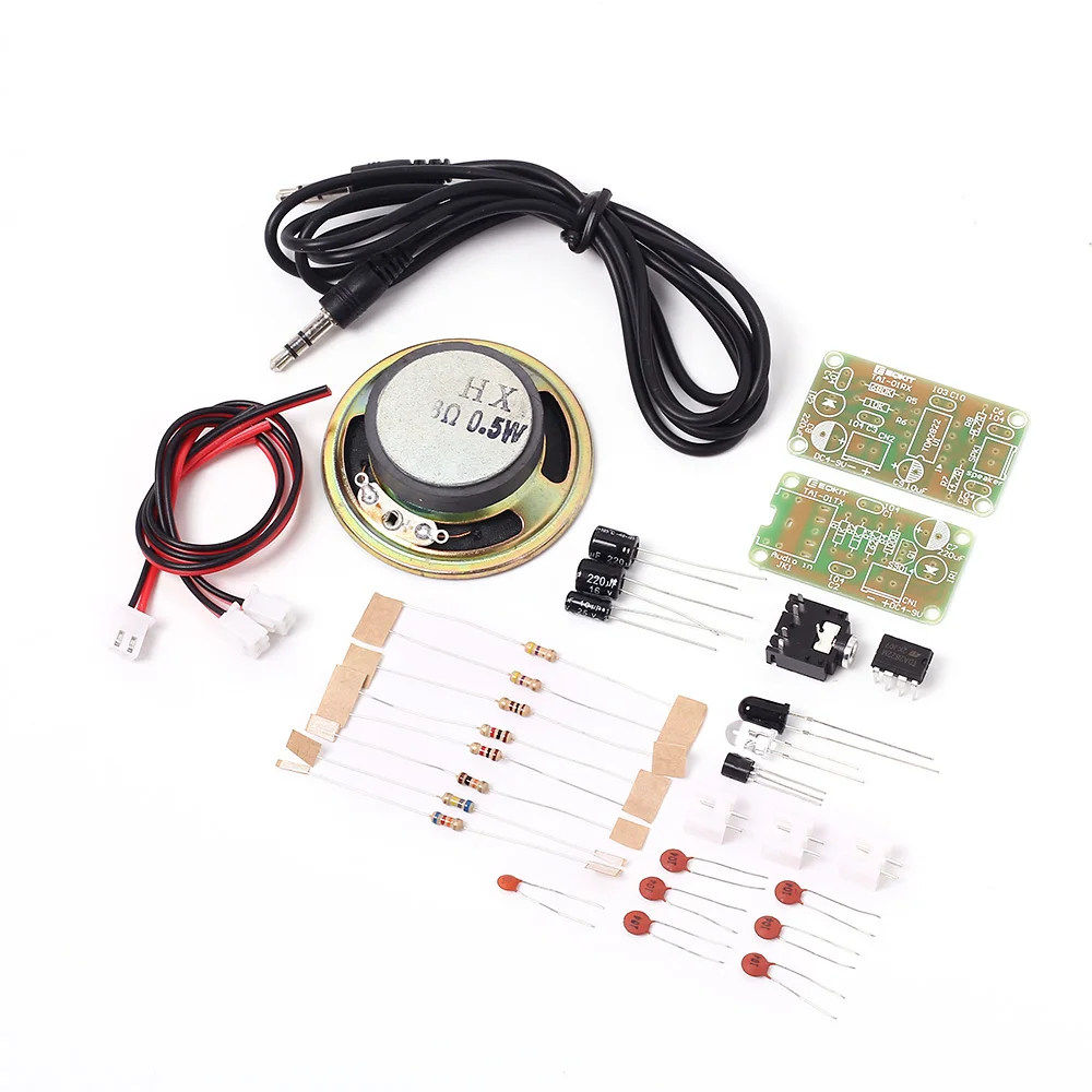 

CLAITE TAI-01 5V 8 ohm Infrared Audio Transceiver Kit DIY Audio Transmitter Module Digital Audio Sound Kit