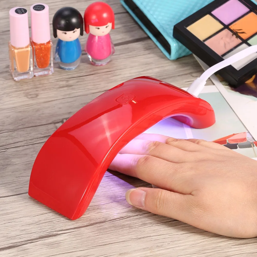 

SUNmini 12W LED UV Lamp Nail Dryer USB Quick-Dry LED Lamp UV Gel Nail Dryer Curing 6pcs LED Lights For Drying Manicure Tool