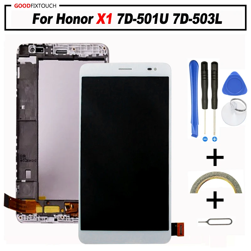 

1920*1200 For huawei Honor X1 7D-501U 7D-503L LCD Display Touch Screen Digitizer Assembly For Honor X1 LCD 7.0 inch 95% NEW