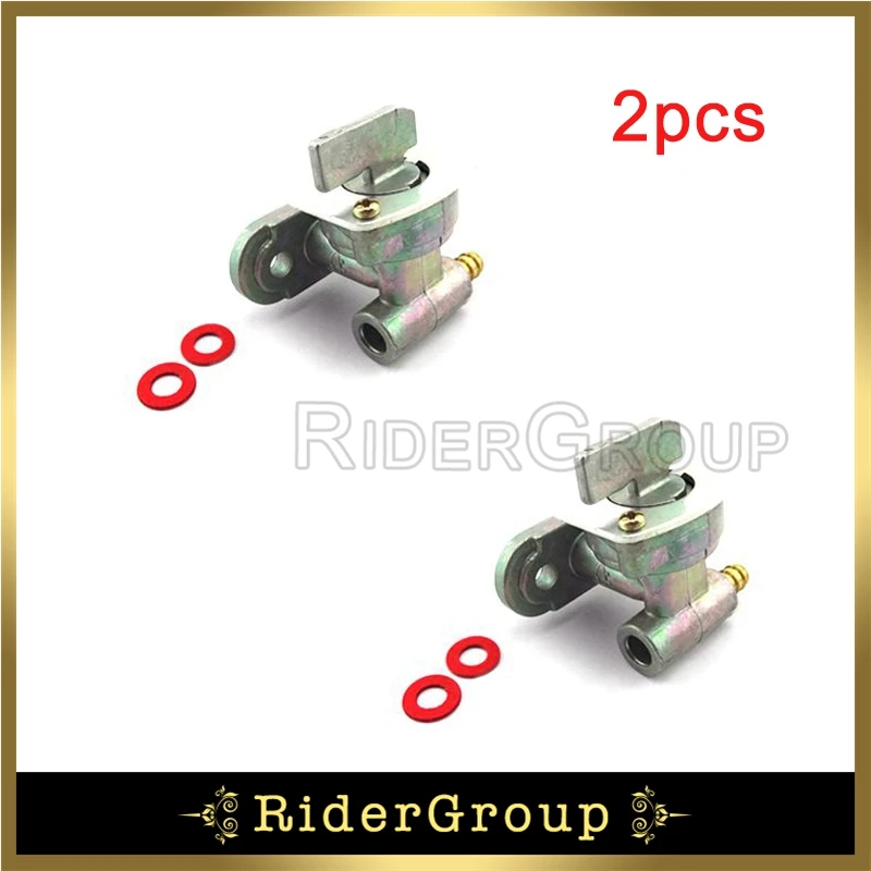 2 шт. Алюминий газ; бензин топливный кран переключатель клапан топливный кран для PW80 TTR125 DRZ400 Dirt Pit Мотор велосипед мотоцикл для мотокросса