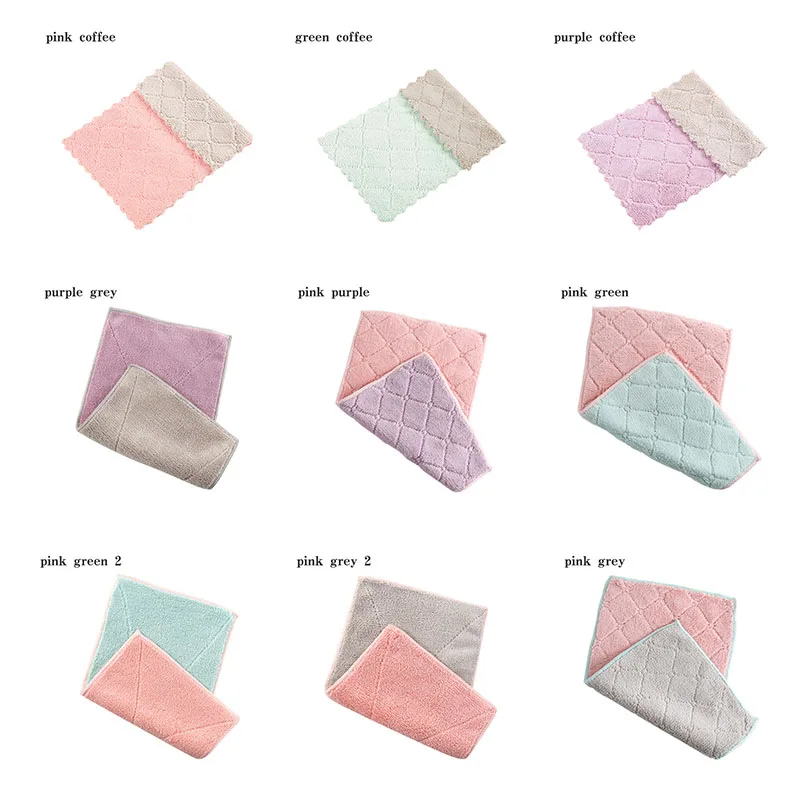

Super Absorbent Microfiber kitchen dish Cloth High-efficiency tableware Household Cleaning Towel kichen tools gadgets cosina