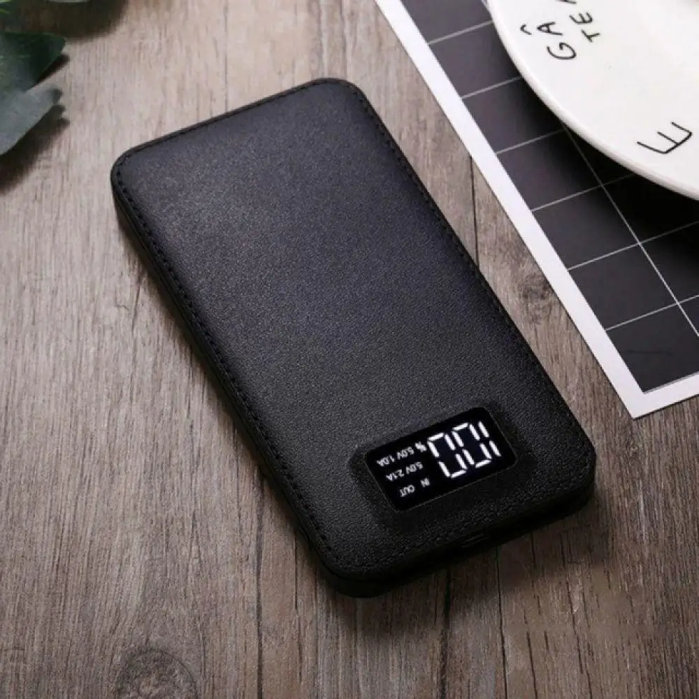 Power Bank 20000 mAh ультратонкий ЖК полимерный Мобильный банк питания Портативный