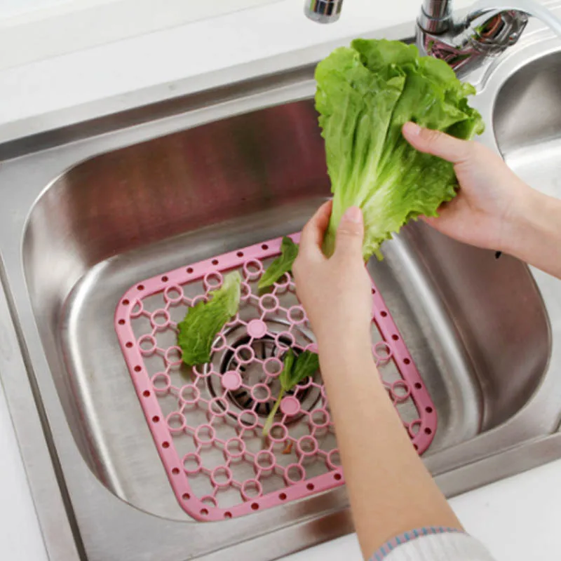 

1Pc Fruit Drying Rack Organizer Tray Insulation Pads Kitchen Gadgets Multifunction Washing Holder Sink Dish Drainer