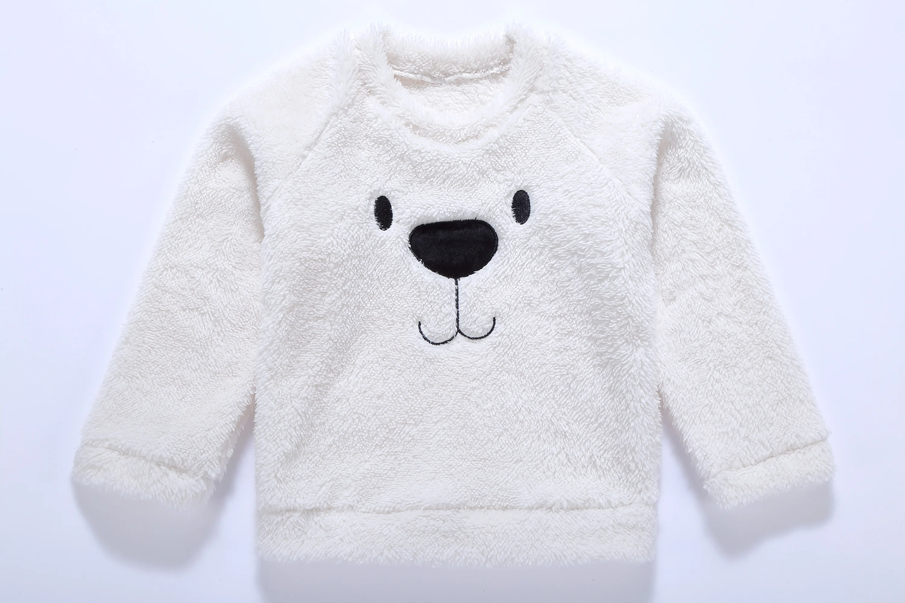 

Winter Warm Cute Bear Kids Baby Girl Boy Cartoon Top Blouse Sweater Sweatshirt Thick Warm Clothes