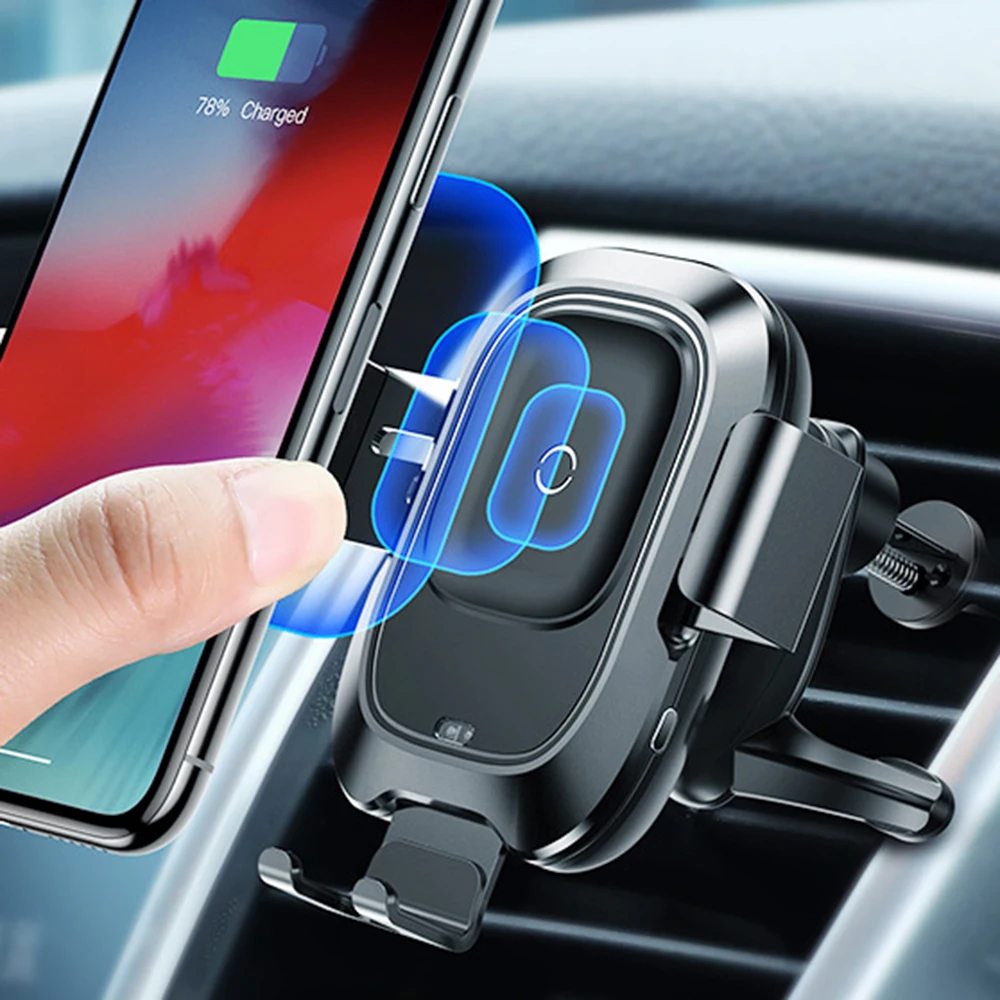 

Infrared Sensor Car Wireless Charger Fast Wirless Charging Car Phone Mount Holder