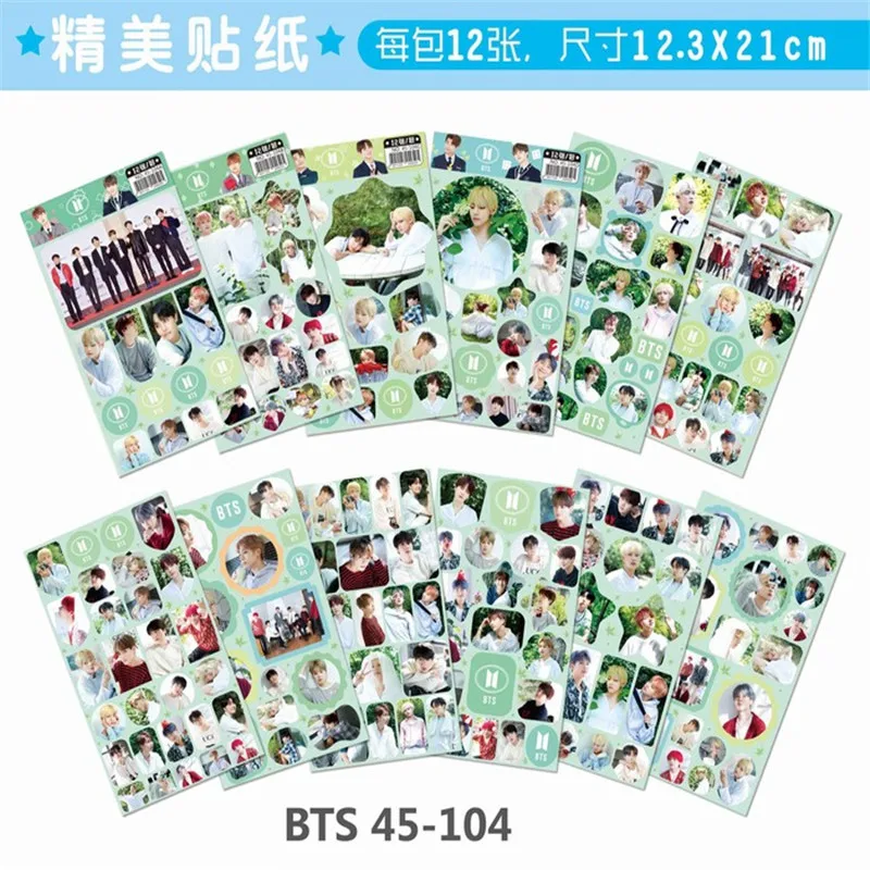 

KPOP Sticker TOY Bangtan Boys magic 3d wall stickers for journal kids rooms