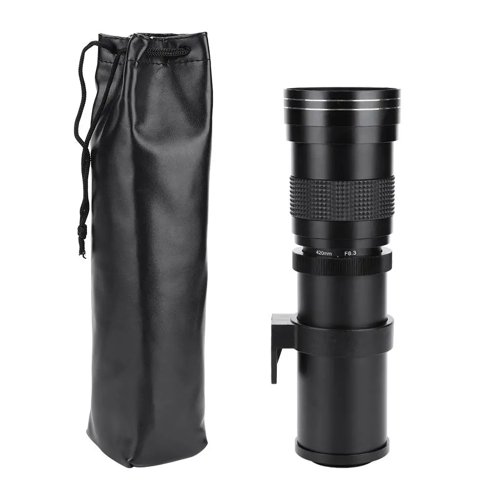 420 800 мм F/8 3 16 телеобъектив ручной зум объектив для Canon Nikon Sony Pentax DSLR камеры Адаптер