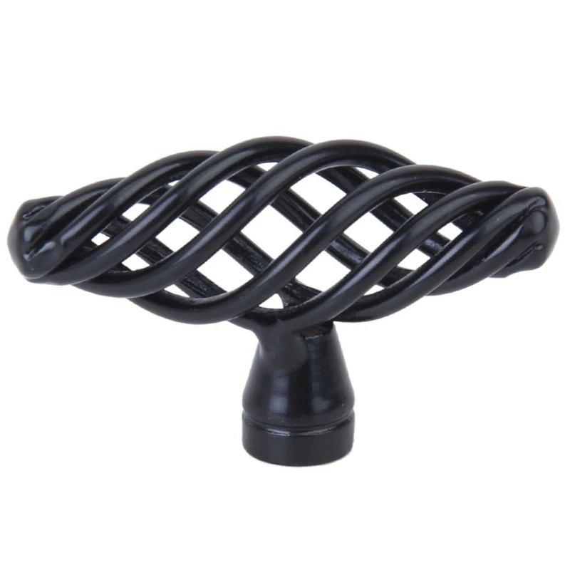 

1 x Vintage Spiral Cage Design Kitchen Cabinet Cupboard Handle Knob---Black