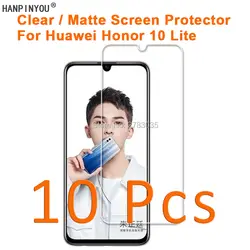 10 шт./лот для huawei Honor 10 Lite 6,21 "HD Clear/антибликовый матовый экран протектор Защитная пленка (не закаленное стекло)