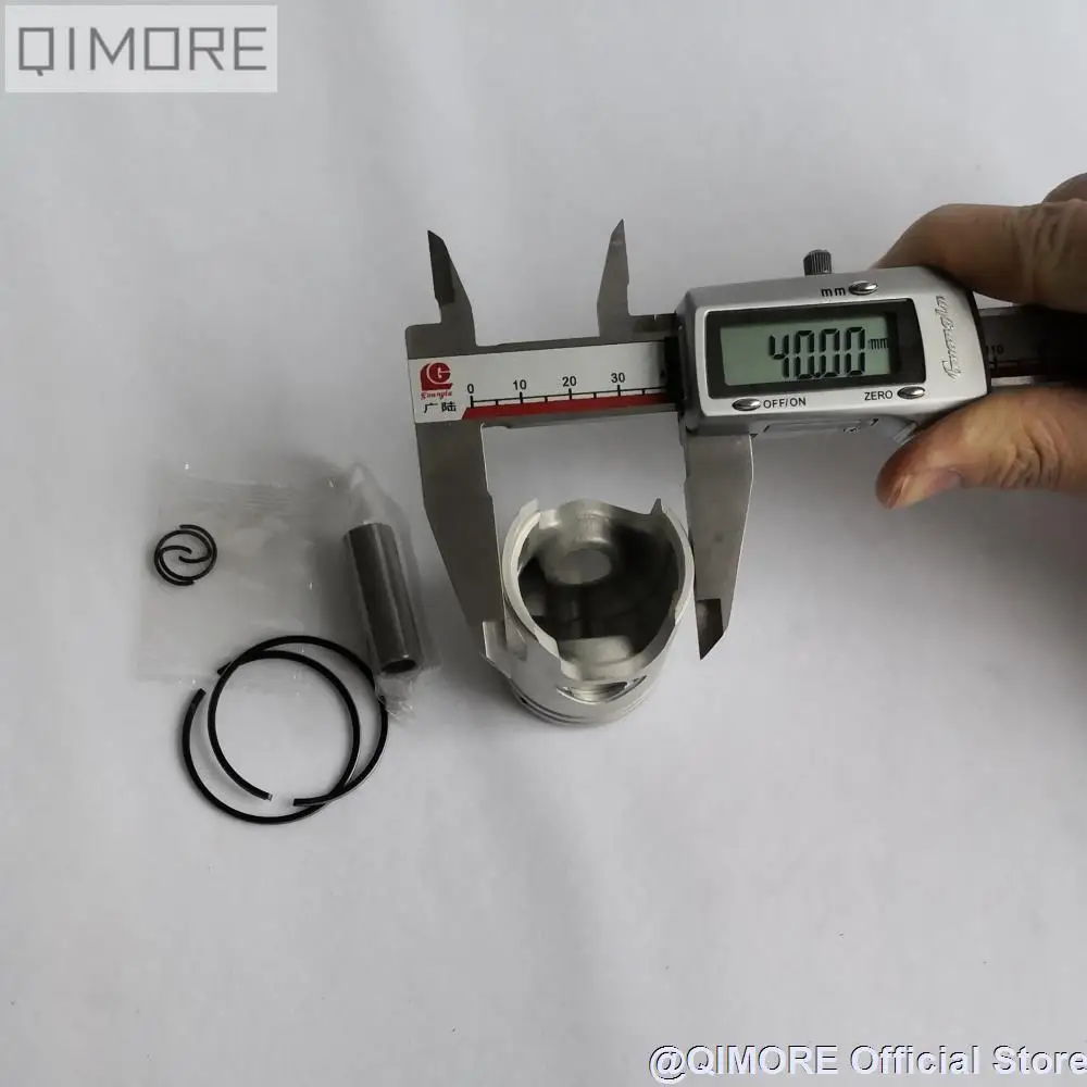 Комплект поршней и колец 40 мм (штифт 12 мм) для скутера Minarelli 1E40QMB VENTO ZIP LS49 Hurricane 50 F act