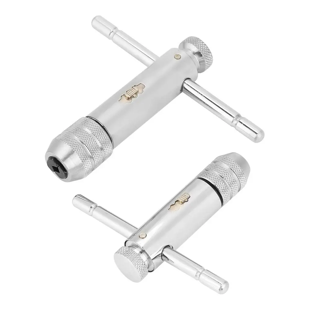 

Top T-Handle Ratchet Tap Wrench Adjustable T-Bar Handle Ratchet Tap Wrench M3-M8 / M5-M12 for Tap & Die Set