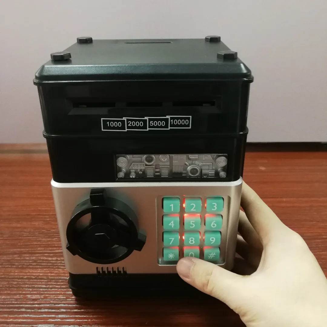

1pc New ABS Combination Lock Money Box Code Key Coins Cash Saving Piggy Bank Gift