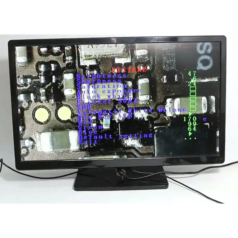 Microscope Sets HD 13MP 60F/S HDMI VGA Industrial Electron Microscope Camera+130X C Mount Lens+56 L