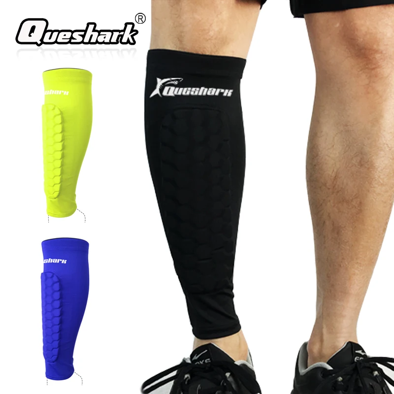 

1 Pc Football Shin Guards Protector Soccer Honeycomb Anti-crash Leg Warmers Compression Calf Sleeves Cycling Running Shinguards