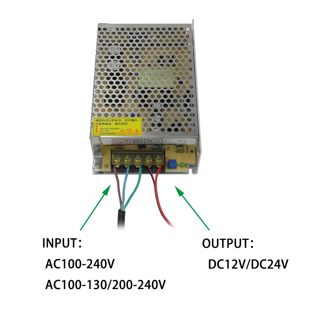 100 W Светодиодный Питание, светодиодный полоски, DC12V/24 V, Водонепроницаемый, адаптер трансформатор, IP20, Крытый Применение, для Светодиодный линейный свет, панели