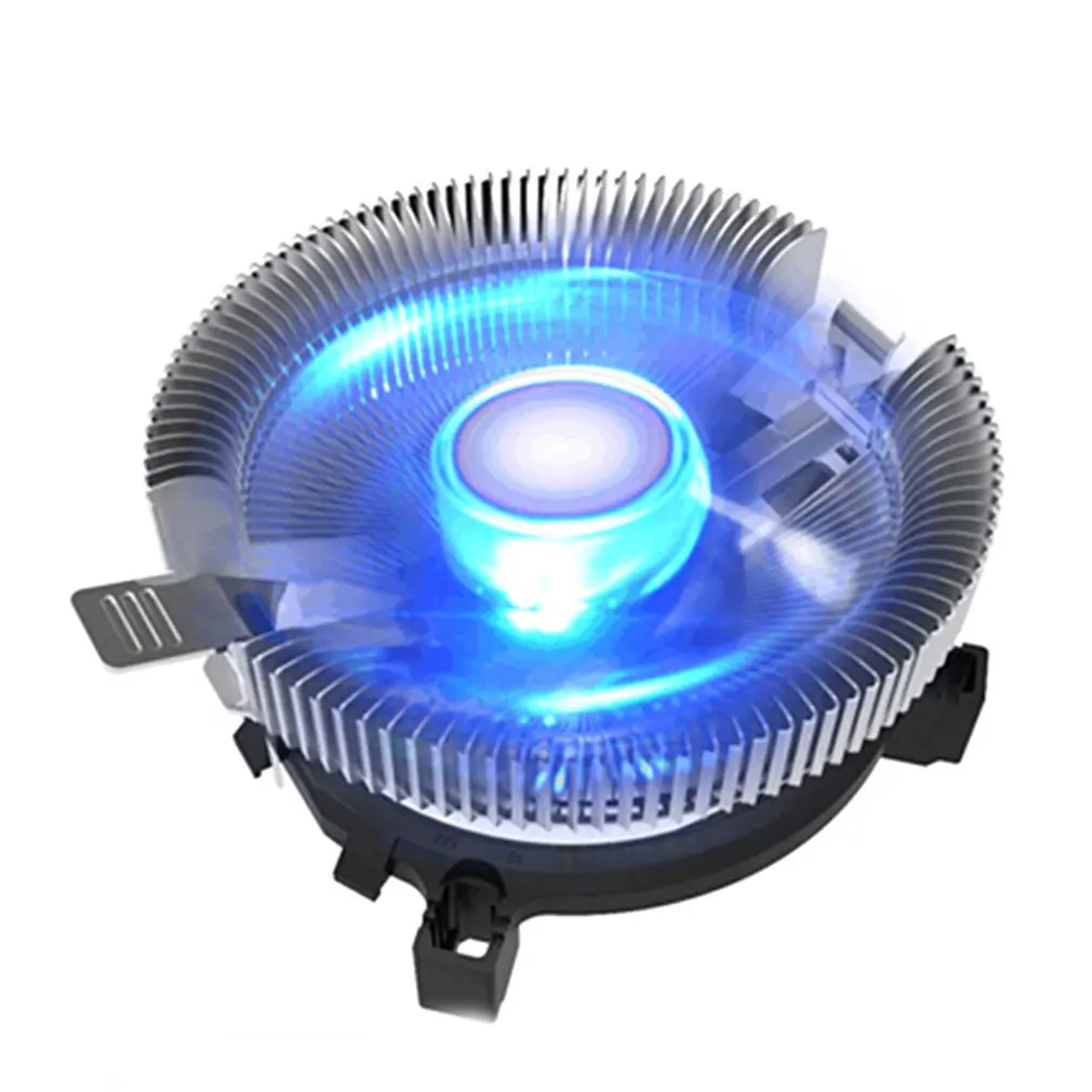 USB تبريد مروحة ل وحدة معالجة خارجية للحاسوب وحدة المعالجة المركزية برودة المبرد مع الأزرق ضوء ملحقات الكمبيوتر وحدة المعالجة المركزية مراوح ...