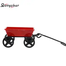 Dongzhur красный кованый железный вагон тянет тележку кукольный домик миниатюры 1:12 аксессуары Кукольный дом мебель для спальни сцена украшения