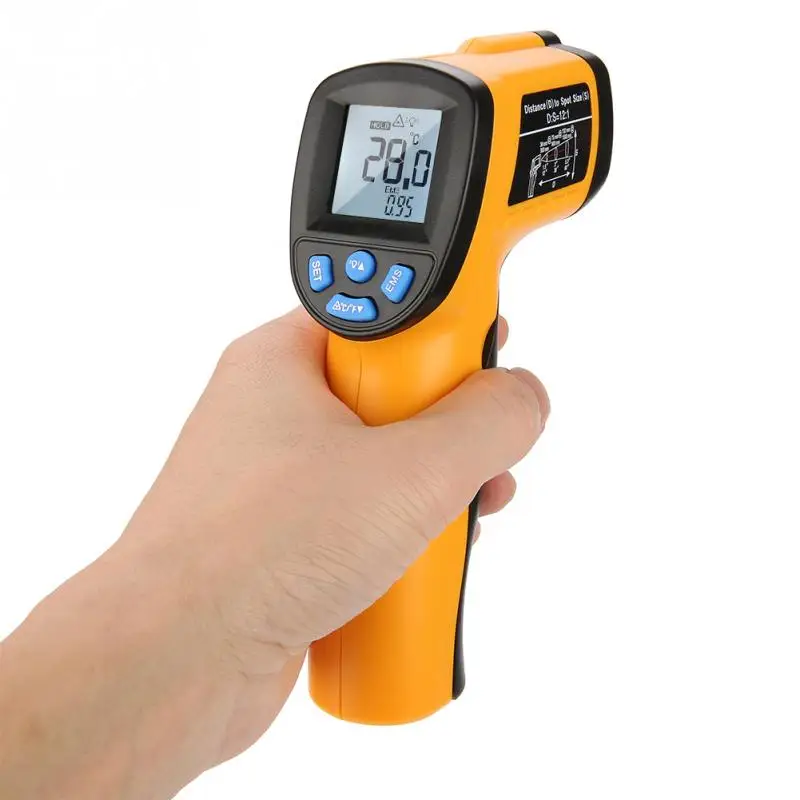 GM550 Portable Non contact Infrared Thermometer Handhold Digital LCD