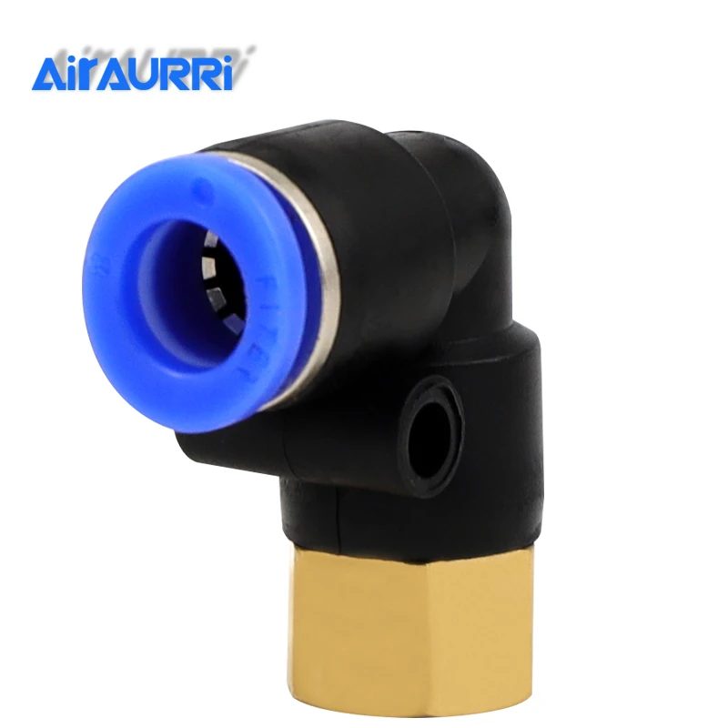 

PLF OD 4 6 8 10 12mm - Internal Thread M5'' 1/8'' 1/4'' 3/8'' 1/2'' Pneumatic Female Elbow Connector Tube Air Push In Fitting