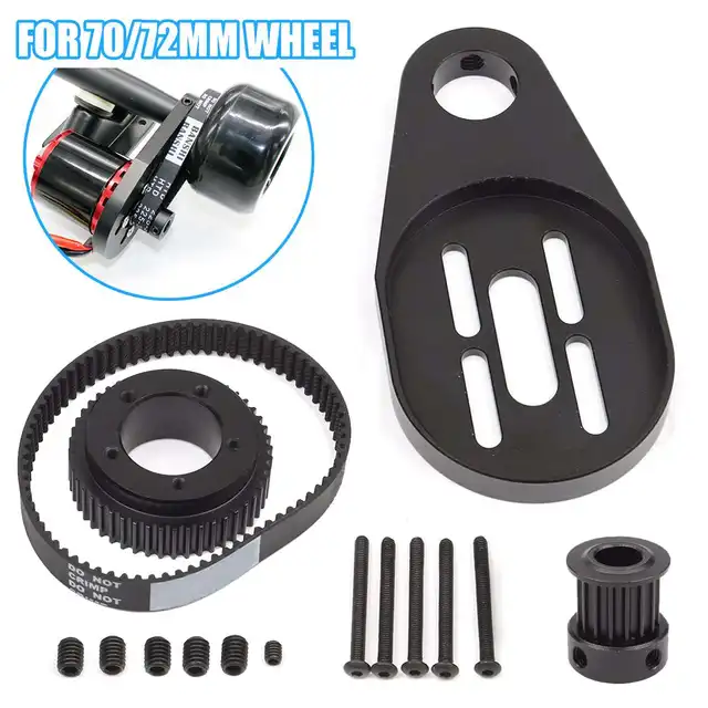 US $17.29 DIY Parts Pulley  Motor Mount Drive Kit For 72MM70MM Wheel Electric Skateboard Home DIY Kit
