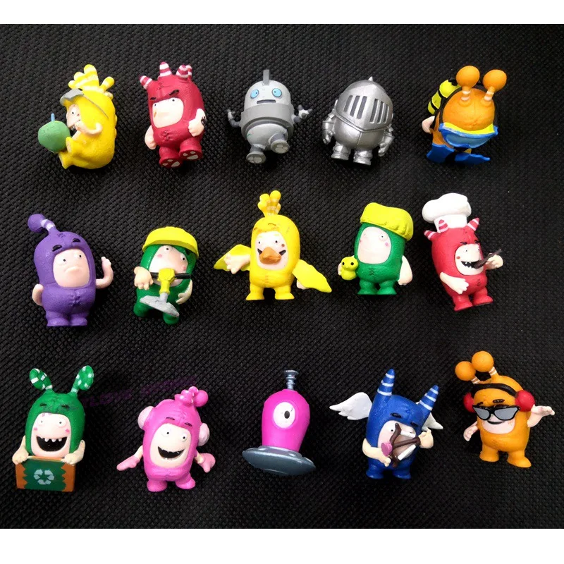 Горячая Распродажа случайный 20/50 шт./лот Oddbods игрушки Фигурки Zee Jeff предохранитель