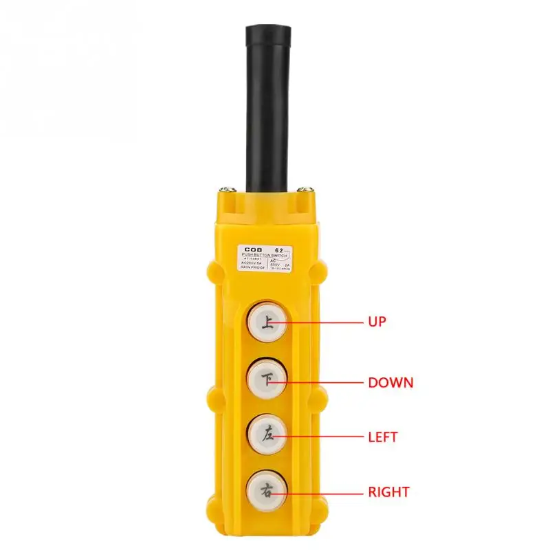Crane Chain Hoist 4-channel Push Button Switch Lifting Pendant Rainproof Controller High Quality | Обустройство дома