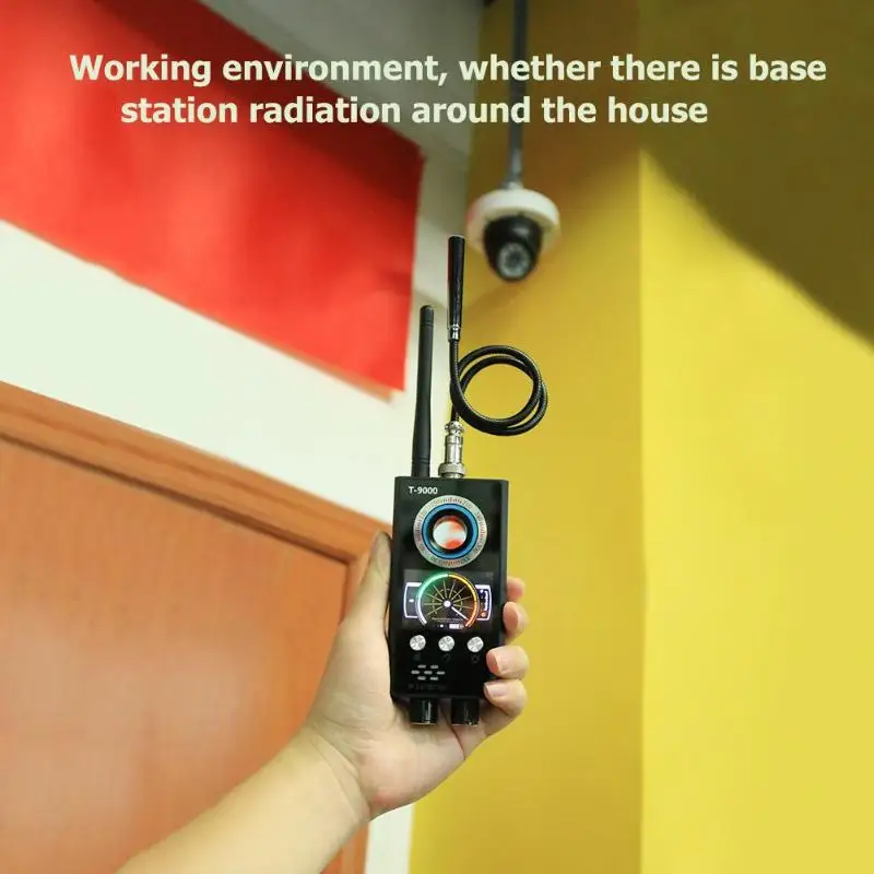 

New T9000 Wireless Signal Detector Finder Anti Eavesdroped Detector GPS Tracker Monitor Detector Pinhole camera detector