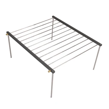 

Portable Detachable BBQ Picnic Barbecue Grill Support Stand for Outdoor Camping Hiking Home Yard Garden Cooking Accessories