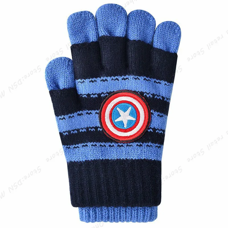 

Disney Children's Multifunction Gloves Winter Warm Boys Girls School Baby knitting Five Fingers Cute Gloves