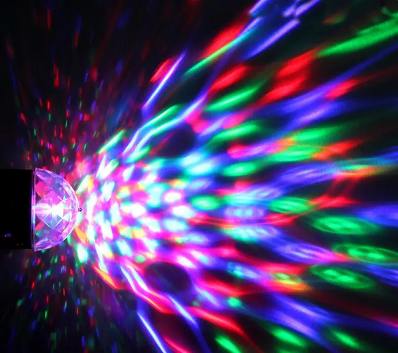 Звуковая активация дискотека шар Вечерние огни 3 Вт RGB светодиодные сценические