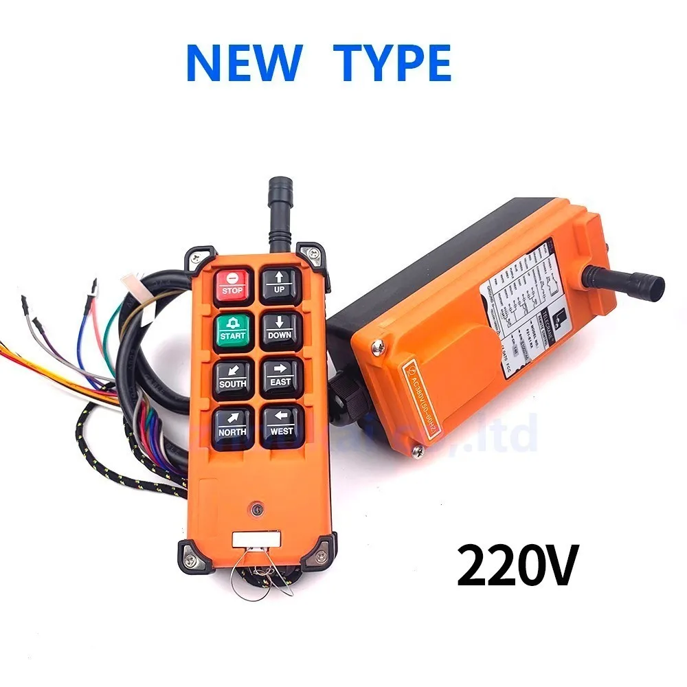 

220v Industrial Remote Switches Hoist Direction Wireless Crane Radio Remote System Switch 1receiver+ 1transmitter F21-e1b