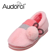 Audorci/2018 зимние женские тапочки ручной работы женская домашняя