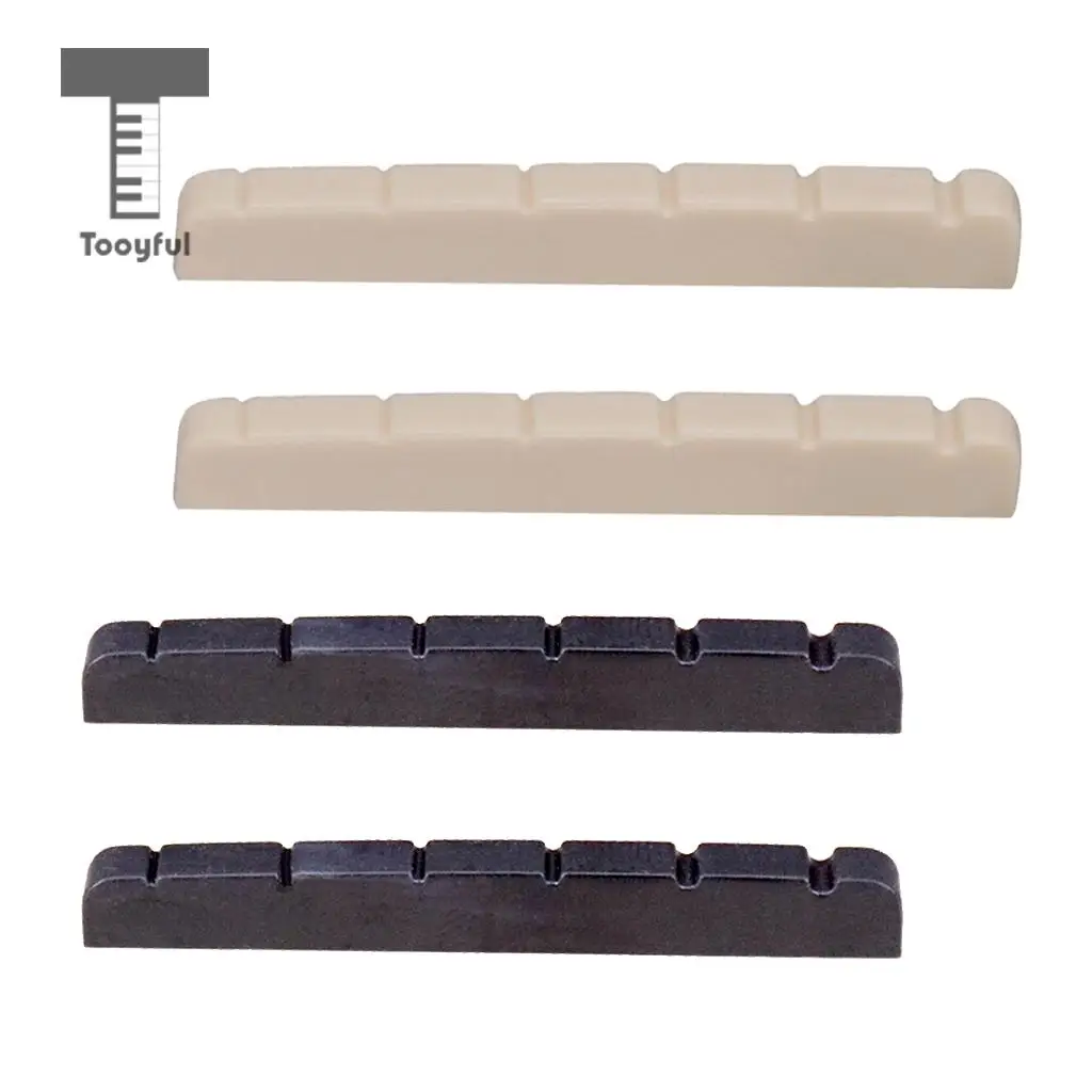 2pcs 6 String Electric Guitar Nut Saddle Bone Bridge Nut for Acoustic Folk Guitar Replacement Spare Part Guitar Accessories